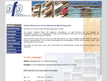 Tablet Screenshot of gfg-nuernberg.eu